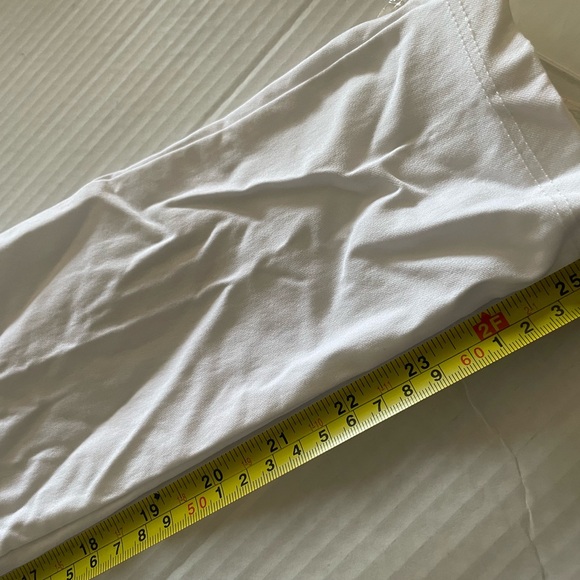 Fashion Nova white trousers tie belted front size small - Picture 6 of 7